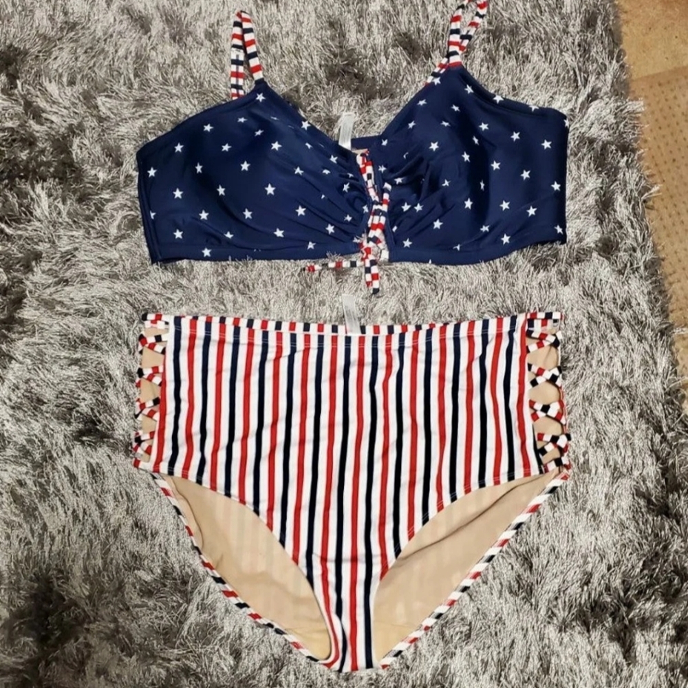 Plus size 2 pc swimwear